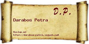 Darabos Petra névjegykártya
